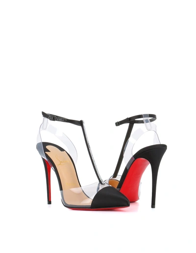 Shop Christian Louboutin Décolleté Nosy Strass In Black