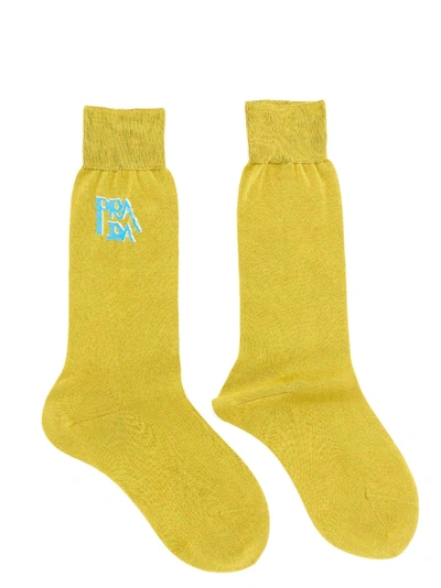 Shop Prada Socks In Green