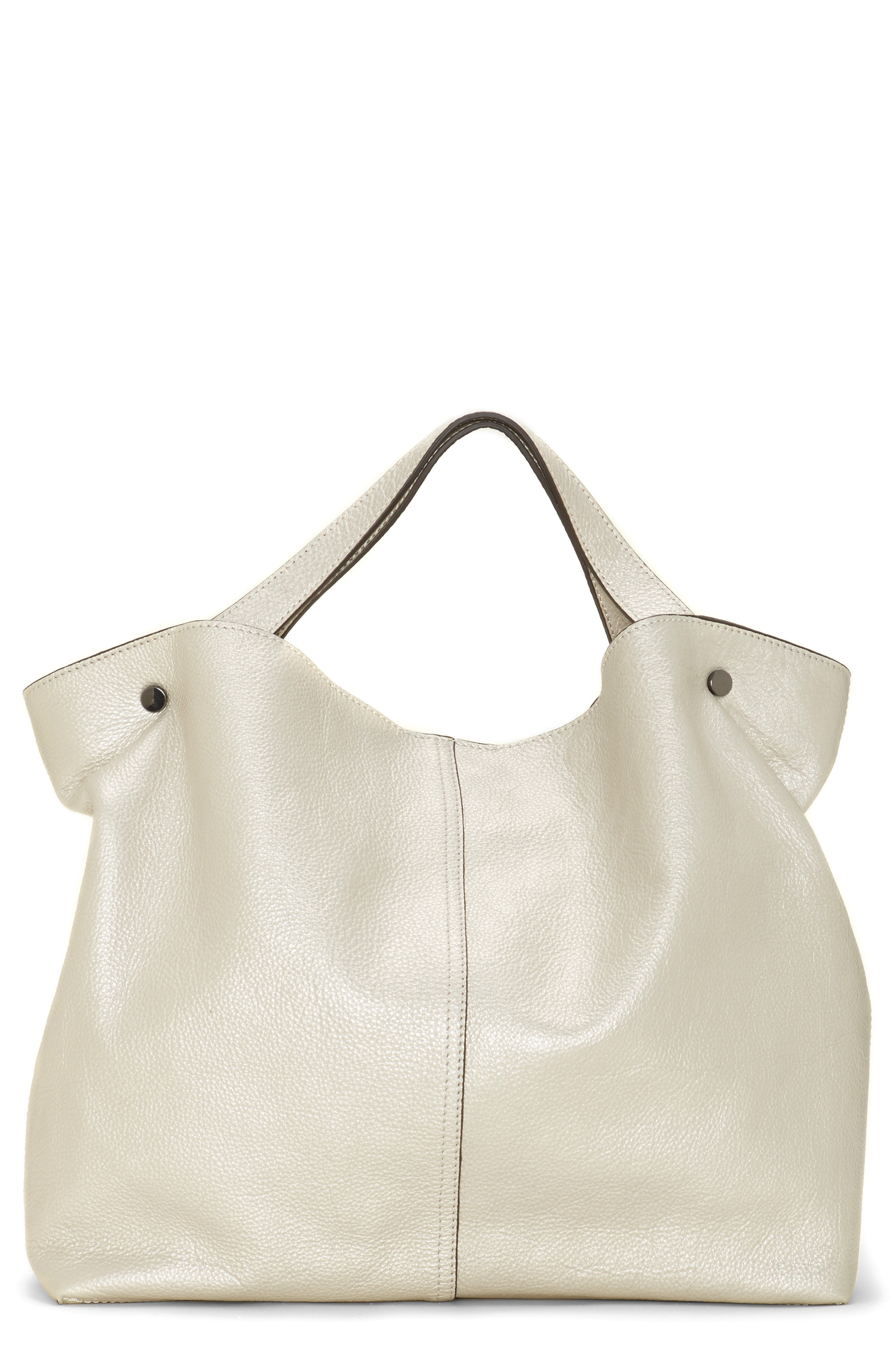 vince camuto small niki leather tote