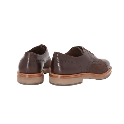 Shop Brunello Cucinelli Leather Cap Toe Shoe