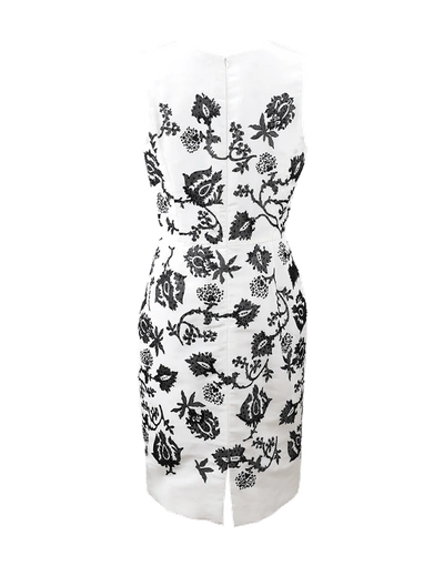 Shop Oscar De La Renta Embellished Pencil Dress