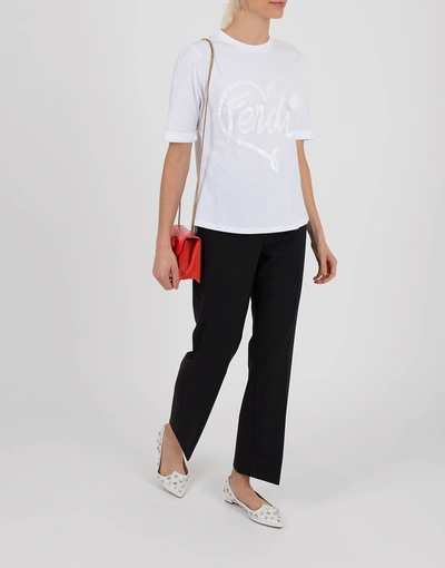 Shop Fendi Split Side T-shirt