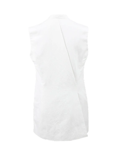 Shop Stella Mccartney Asymmetrical Washed Cotton Vest