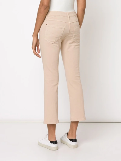 Shop Brunello Cucinelli Cropped Flare Denim Trouser