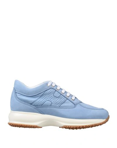 Shop Hogan Sneakers In Pastel Blue