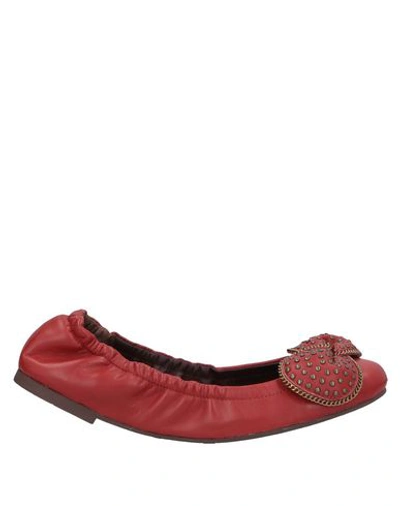 Shop See By Chloé Ballet Flats In Rust