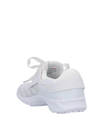 Shop Plein Sport Woman Sneakers White Size 6 Textile Fibers, Rubber