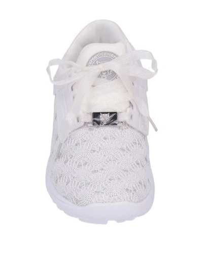 Shop Plein Sport Woman Sneakers White Size 6 Textile Fibers, Rubber