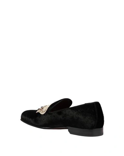 Shop Dolce & Gabbana Woman Loafers Black Size 6.5 Viscose, Silk