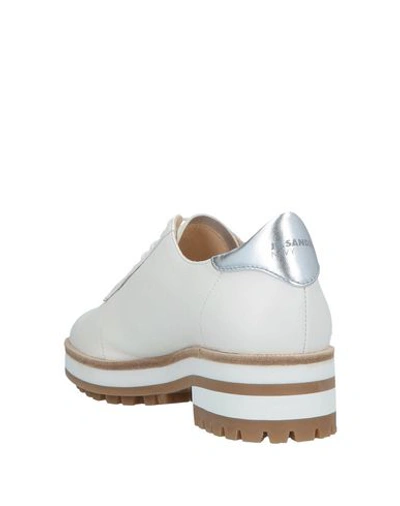 Shop Jil Sander Lace-up Shoes In Ivory