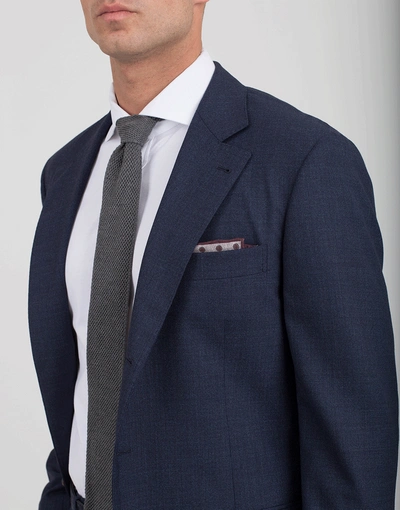 Shop Brunello Cucinelli Wool Solid Notch Suit