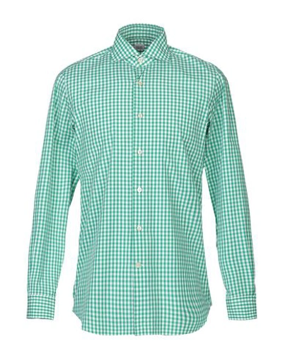 Shop Alessandro Gherardi Checked Shirt In Green