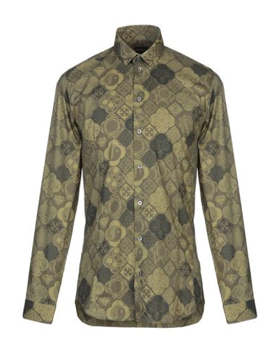 Shop Patrizia Pepe Patterned Shirt In Military Green