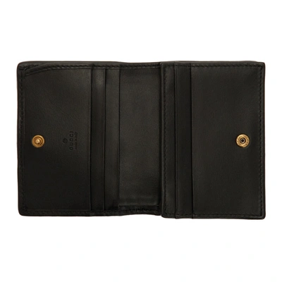 Shop Gucci Black Gg Wallet In 1060 Black