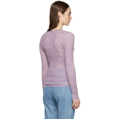 Shop Rag & Bone Rag And Bone Purple Donna V-neck Sweater In 590 Lilac