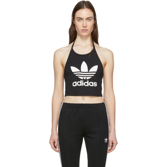 adidas trefoil halter tank top