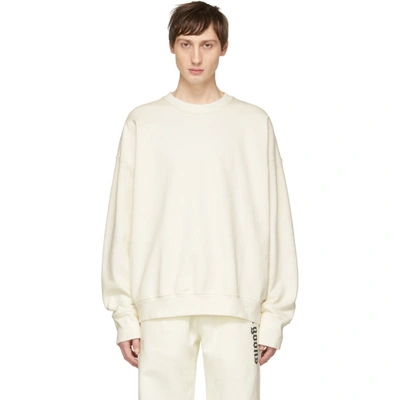 Shop Noon Goons Off-white Oversized Icon Sweatshirt In Offwhite
