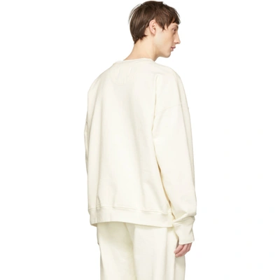Shop Noon Goons Off-white Oversized Icon Sweatshirt In Offwhite