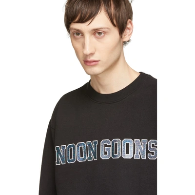 Shop Noon Goons Black Star-eyed Sweatshirt