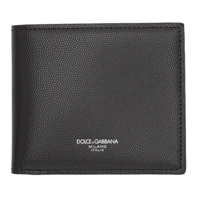 Shop Dolce & Gabbana Dolce And Gabbana Black Logo Wallet In 8b956 Black