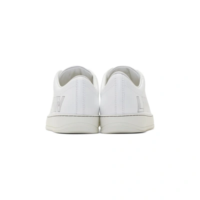 Shop Lanvin White Logo Sneakers In 00 White