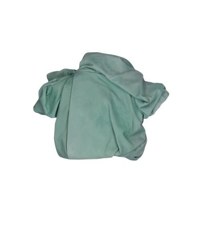 Shop Rick Owens Leather Jacket In Light Green