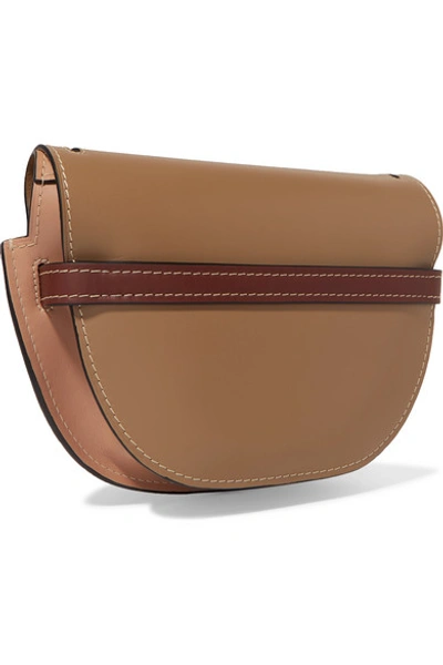 Shop Loewe Gate Small Leather Shoulder Bag In Brown