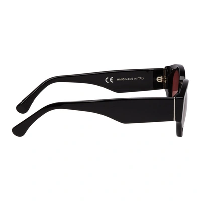 Shop Super Black And Red Drew Mama Sunglasses In Blkbordeaux