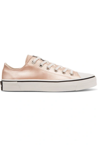 Shop Marc Jacobs Satin Sneakers In Peach