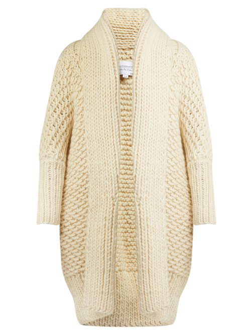 cream wool cardigan womens