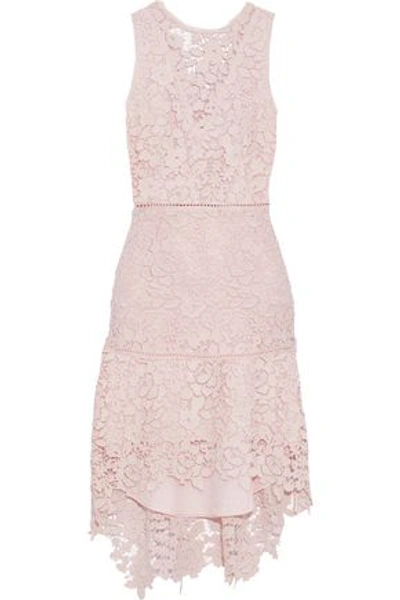 Shop Joie Bridley Cutout Cotton Guipure Lace Mini Dress In Pastel Pink