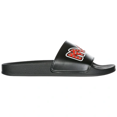 Shop Mcq By Alexander Mcqueen Men's Slippers Sandals Rubber  Metal In Black