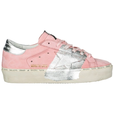 Shop Golden Goose Women's Shoes Leather Trainers Sneakers Hi Star In Pink