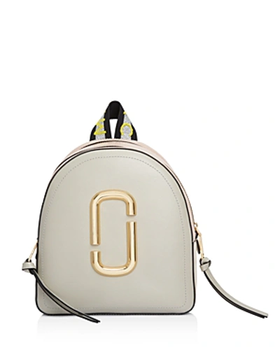 Shop Marc Jacobs Pack Shot Color Block Leather Backpack In Dust Multi/gold