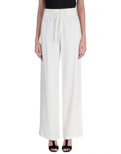 Shop Red Valentino Woman Pants Ivory Size 8 Acetate, Viscose In White