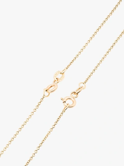 Shop Established 18k Yellow Gold Two-piece Heart Diamond Necklace In Metallic
