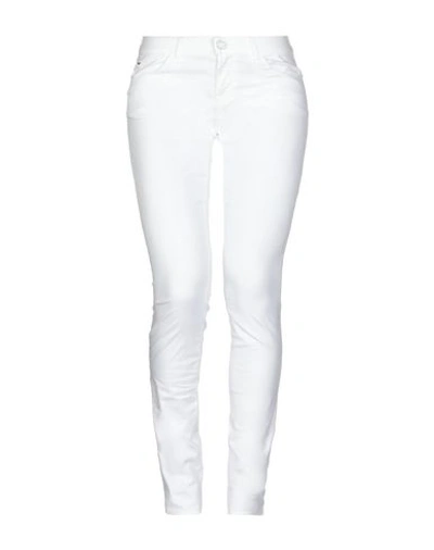 Shop Armani Jeans Pants In White