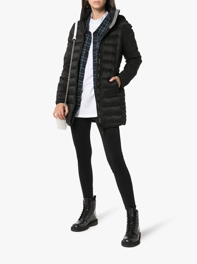 Shop Canada Goose Brookvale Coat In Black