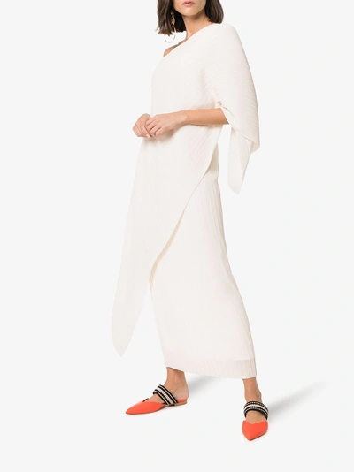 Shop Solace London Sanna Asymmetric Dress In White