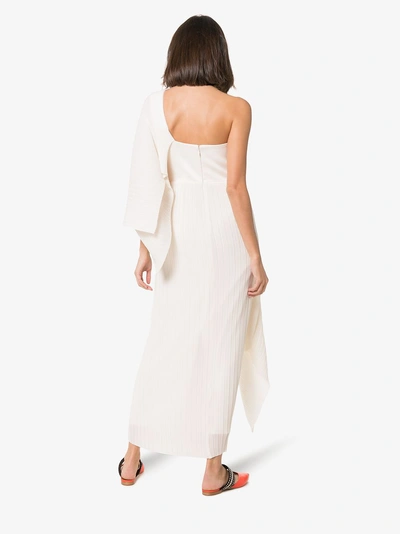 Shop Solace London Sanna Asymmetric Dress In White