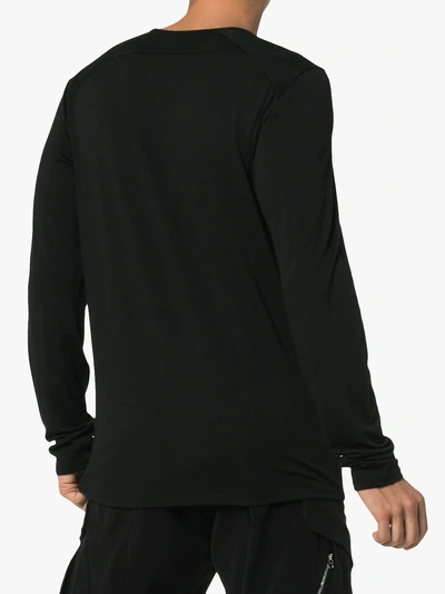 Shop Arc'teryx Veilance Long Sleeved Wool T-shirt In Black