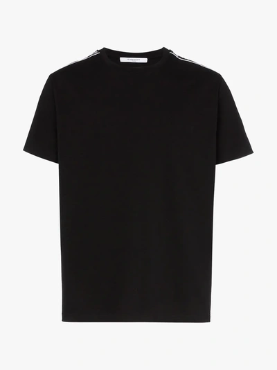 Shop Givenchy 4g Webbing Logo T-shirt In 001 Black