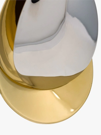 Shop Charlotte Chesnais Gold-plated Petal Earrings In Metallic