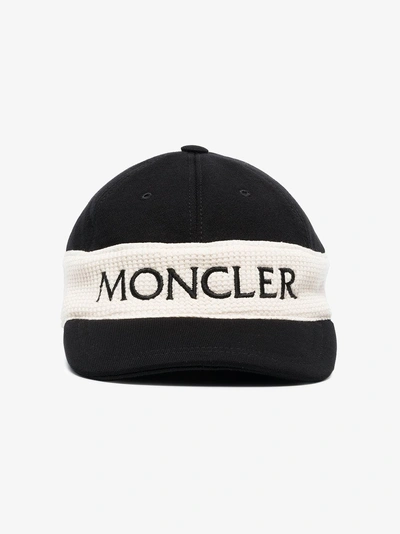 Shop Moncler Baseballkappe Mit Logo In Black