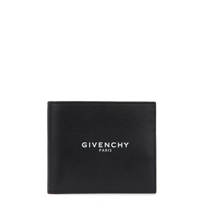 Shop Givenchy Black Logo Leather Wallet