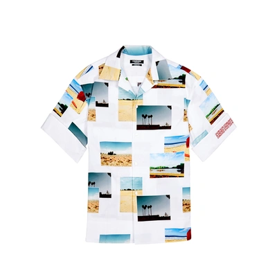 Shop Calvin Klein 205w39nyc Printed Cotton Shirt In Multicoloured