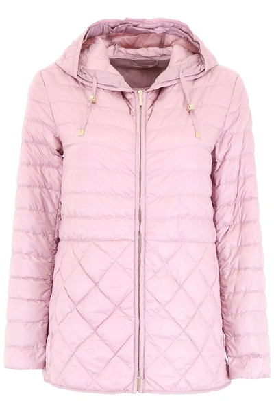 Shop Max Mara Quilted Jacket In Peony (pink)