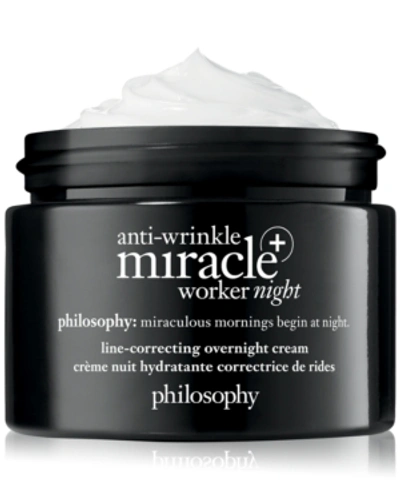 Shop Philosophy Anti-wrinkle Miracle Worker+ Line-correcting Overnight Cream, 2-oz. In No Color