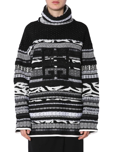 Shop Givenchy Oversize Fit Sweater In Nero