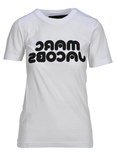 Shop Marc Jacobs Logo Print T-shirt In White